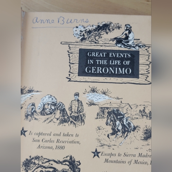 VTG THE STORY OF GERONIMO BY JIM KJELGAARD SIGNATURE BOOK HARDBACK With DJ 1958 - Picture 4 of 14